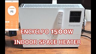 Encyclpo 1500W Indoor Space Heater, Wall Mount or Floor