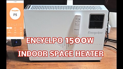 Encyclpo 1500W Indoor Space Heater, Wall Mount or Floor