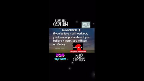🗣Opportunities Are There If I'm Open Minded Enough To See Them‼️ #DailyInspiration #MorningQuote
