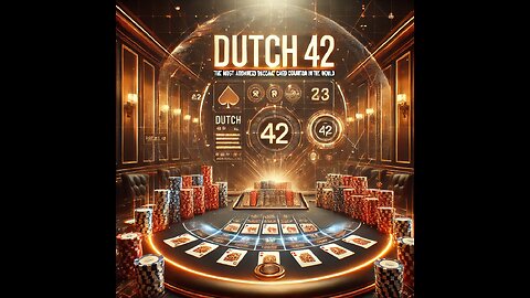 DUTCH 42: The Most Advanced Baccarat Card Counting System In The World 🌍💥