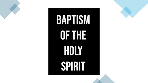 Baptism of the Holy Spirit