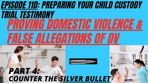 Ep 11D: Proving Domestic Violence & False Allegations of DV - Prep for your Child Custody Trial