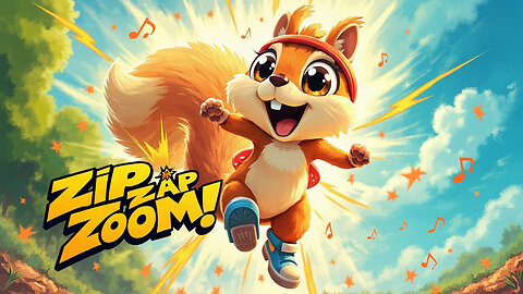 Zip Zap Zoom! 🐿️ Fast-Paced Squirrel Dance Song for Kids