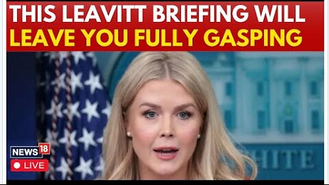 🔴 LIVE: White House Briefing on Russia-Ukraine Ceasefire | Karoline Leavitt & President Trump's