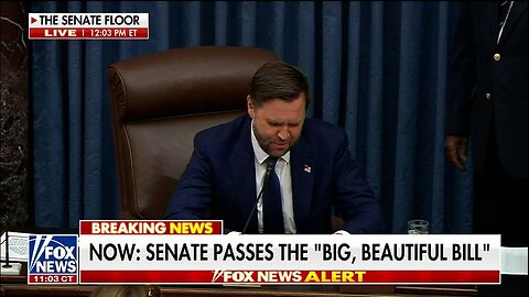 BREAKING: Trump’s Big Beautiful Bill Officially PASSED In Senate! JD Vance Broke
