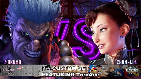 Kuya Kalbo SF6 Custom Set with TrenAce . Fun set with TrenAce's Akuma.