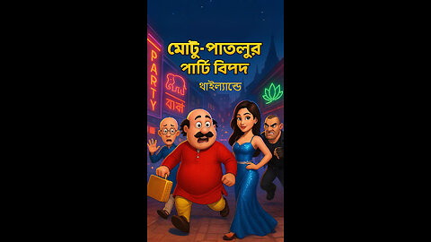 থাইল্যান্ডে মোটু-পাতলুর পার্টি বিপদ | 3D বাংলা কার্টুন | Motlu Patlu Comedy Adventure 2025