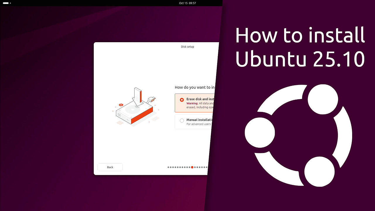 How to install Ubuntu 25.10 Questing Quokka.