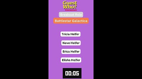 Guest This Actress #277 Like A Quick Quiz? | Battlestar Galactica