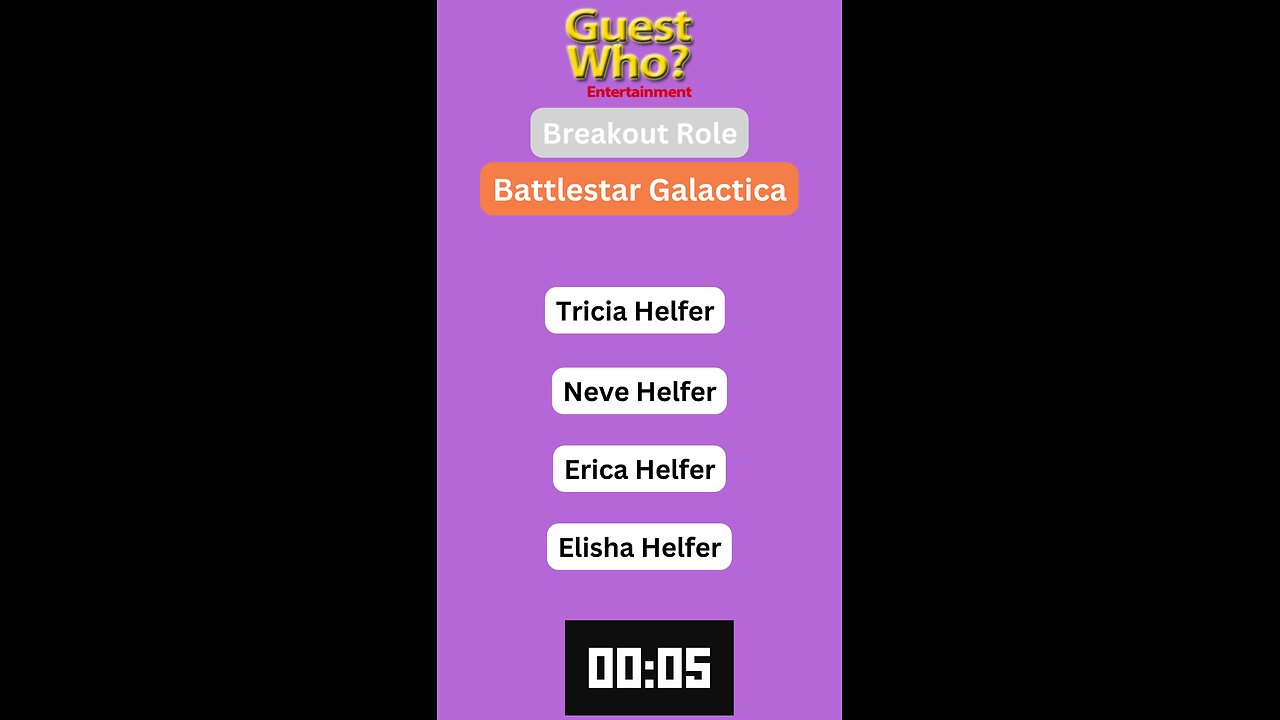 Guest This Actress #277 Like A Quick Quiz? | Battlestar Galactica