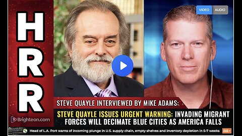 Steve Quayle issues urgent WARNING: Invading migrant forces will DECIMATE blue cities as America falls