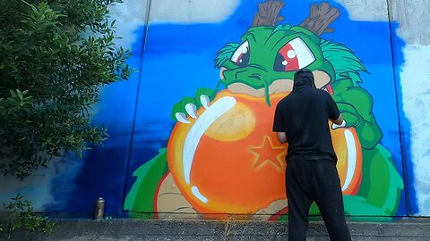 Painting Shenron From Dragon Ball Z
