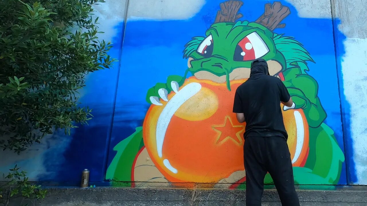 Painting Shenron From Dragon Ball Z