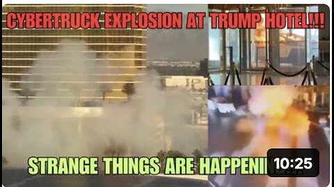 "Unusual Cybertruck Explosion at Trump Hotel in Las Vegas"