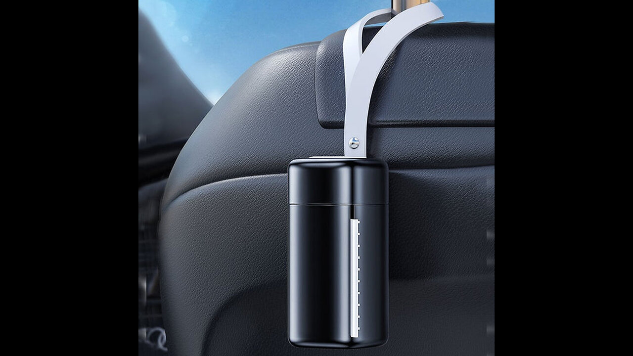 Mini Portable Pull-out Garbage Bag Holder, with 3 Rolls of Garbage Bags, for Car, Hiking & More