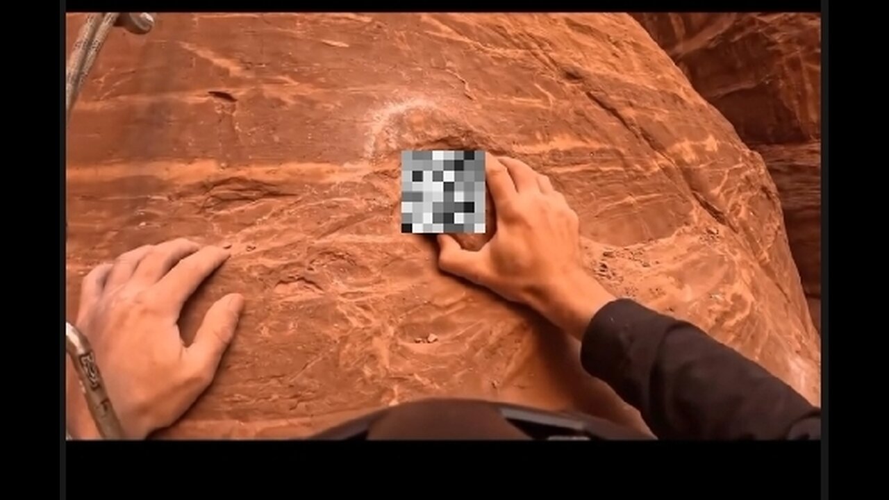 Mysterious thing founded by climber.