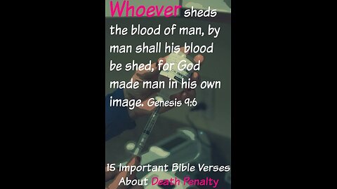 DEATH PENALTY & THE BIBLE