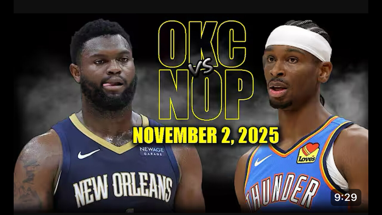 Oklahoma City thunder vs New Orleans pelicans highlights