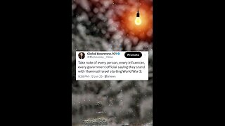 Illuminati Israel is instigating World War 3 by bombing Iran "preemptively".