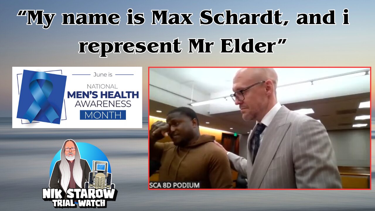 "My name is Max Schardt, and i represent Mr Elder."