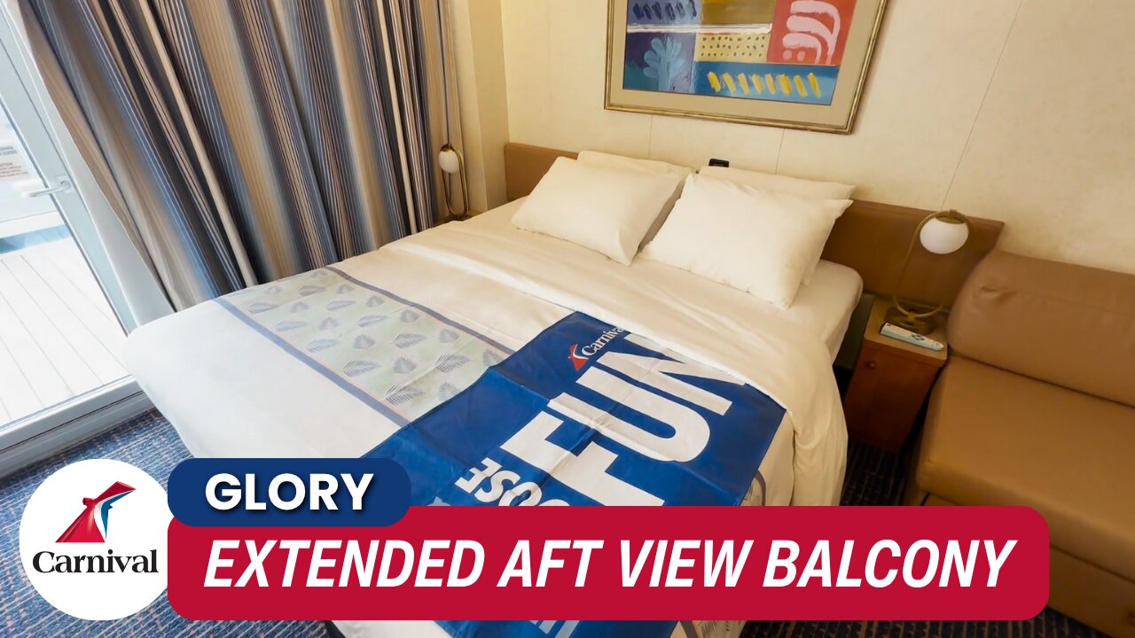 Carnival Glory Extended Aft View Balcony 6485 | Unbelievable Wake Views Await