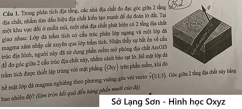Sở Lạng Sơn: Trong phân tích địa tầng, các nhà địa chất đo đạc góc giữa 2 tầng địa chất