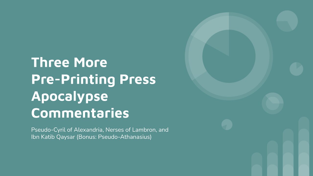 Three More Pre-Printing Press Apocalypse Commentaries