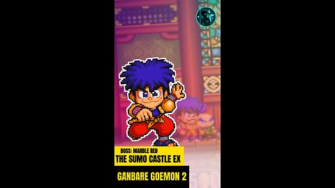 THE STRANGE SUMO CASTLE + VS MARBLE RED - Ganbare Goemon 2 Boss Battle Extended #shorts #goemon