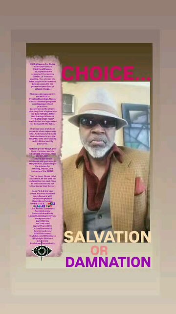 ▪︎CHOICE..SALVATION OR DAMNATION▪︎
