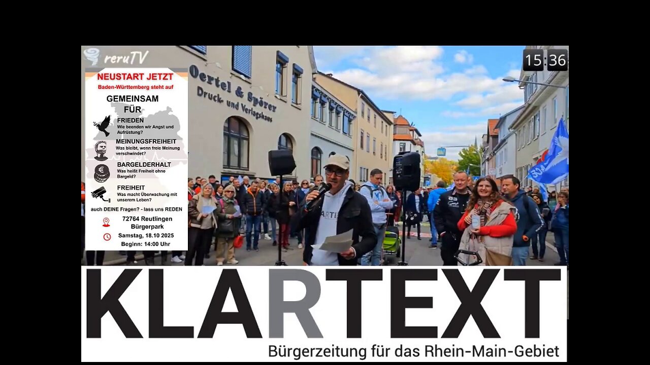 Reutlinger Generalanzeiger - Lob und Tadel für das Leitmedium / Demo 18.10.25 / Re-Upload