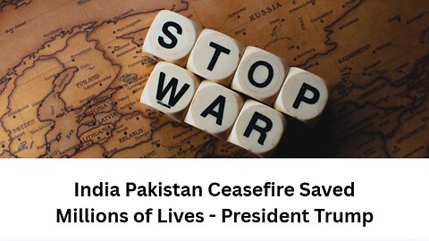 India & Pakistan Ceasefire averted Nuclear war and saved Millions of Lives - President Trump