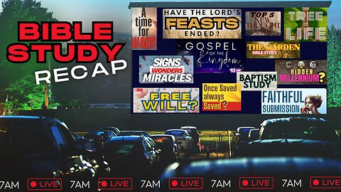 Saturday Bible Study Recap | LIVE