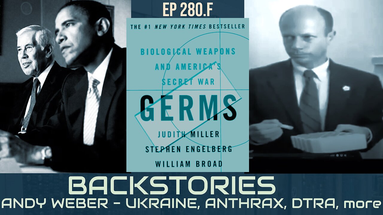 Backstories (Andy Weber DTRA) Audiobook "Germs Biological Weapons" Judith Miller (Sep 2001) Ep 280.F