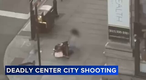A woman was shot dead execution style in broad daylight in Philadelphia.