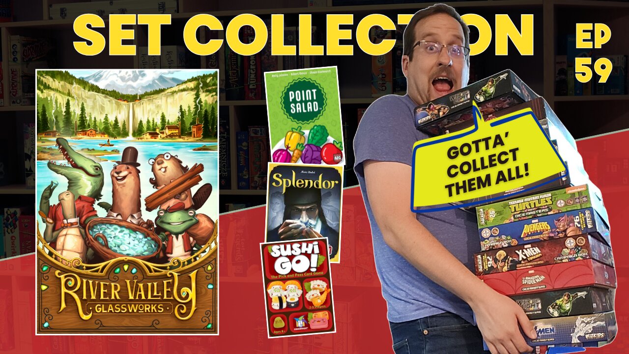 Ep 59 - River Valley Glass Works - Point Salad, Splendor, Sushi Go - FLGS - Board Game Karen