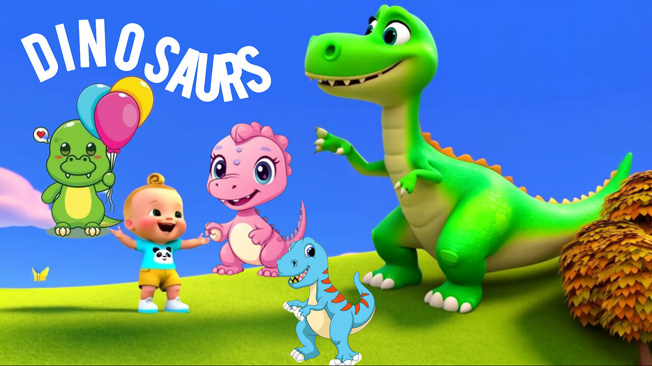 10 Little Dinosaurs | Kids Rhyme and Simple Song