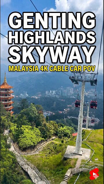 Genting Highlands Skyway 🚡🌄 POV 🇲🇾 Malaysia 4K 😱✨ Stunning Cable Car Ride