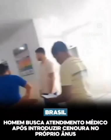 Homem busca atendimento médico após introduzir cenoura no próprio ânus