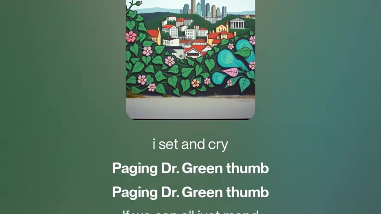 Paging Dr.Greenthumb #Panda