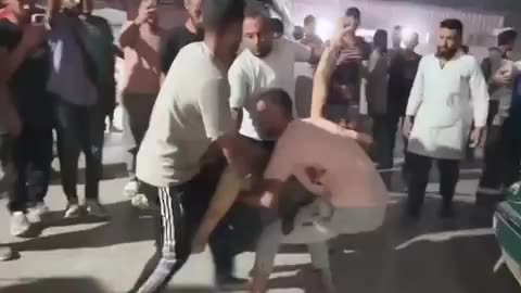 Israeli occupation forces struck a tent sheltering displaced families