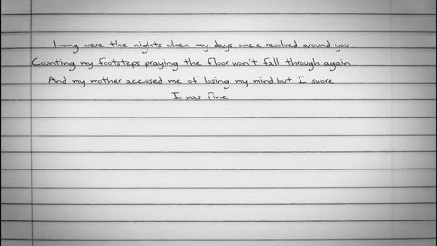 Taylor Swift - Dear John (Taylor's Version) (Lyric Video)