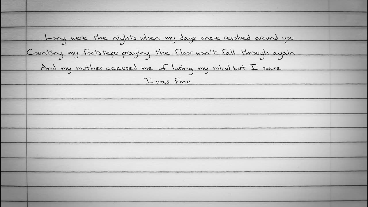 Taylor Swift - Dear John (Taylor's Version) (Lyric Video)