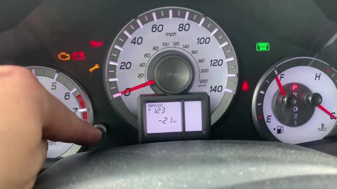 2013 Honda Pilot - Maintenance reset