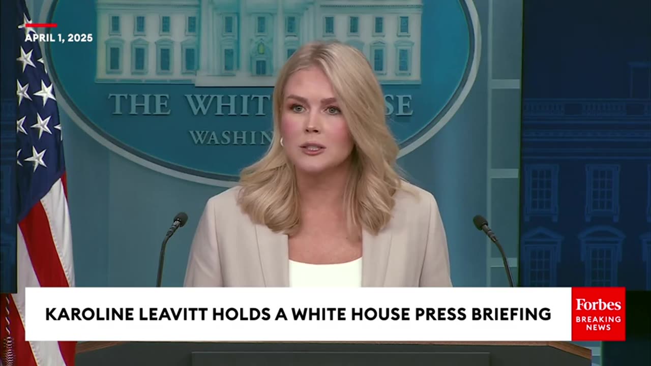 BREAKING NEWS: Karoline Leavitt Holds White House Press Briefing As Trump Tariffs Set To Be Unveiled