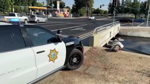 😱🚓 Fresno PD Responds to Someone Stuck in a Canal! | FunFM