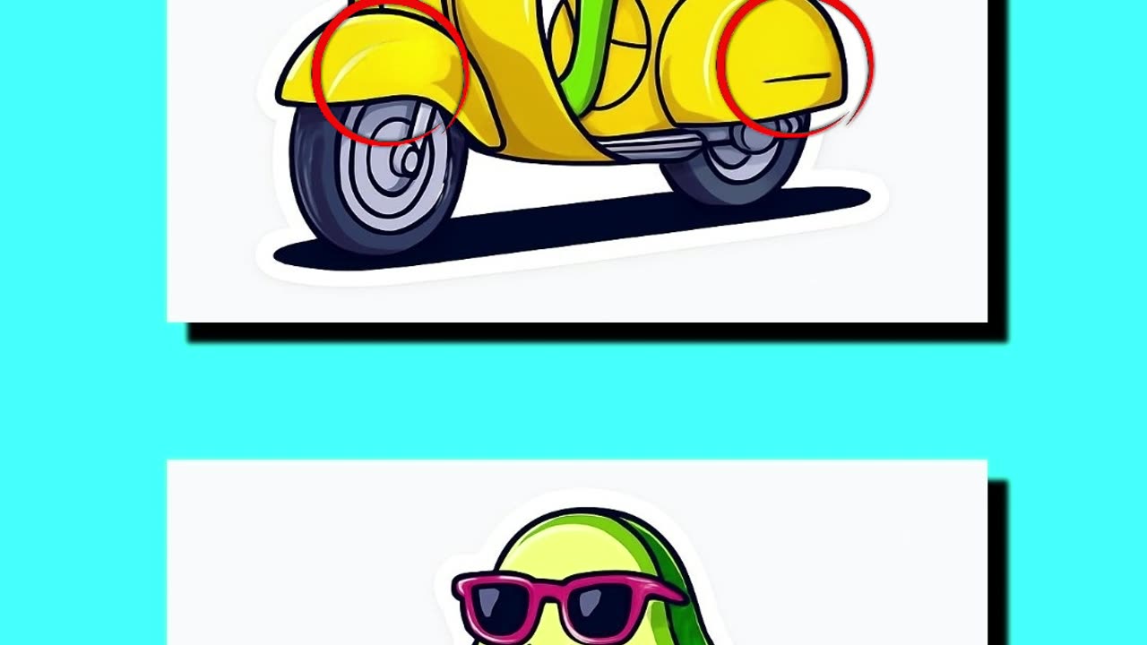 Cartoon Fruits 🍎🍌 | Find the Difference Challenge