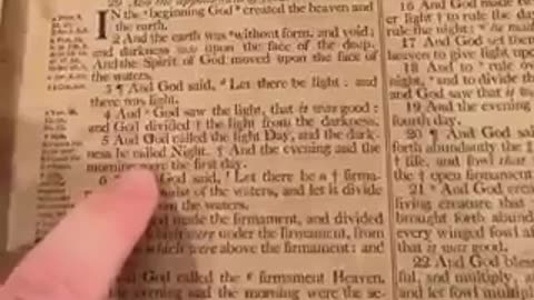 A Bible from 1815 Confirms the Existence of the Firmament