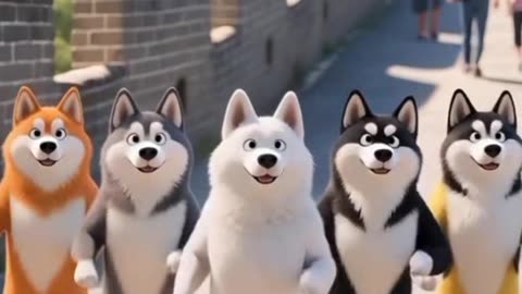 Dog dancing trending song