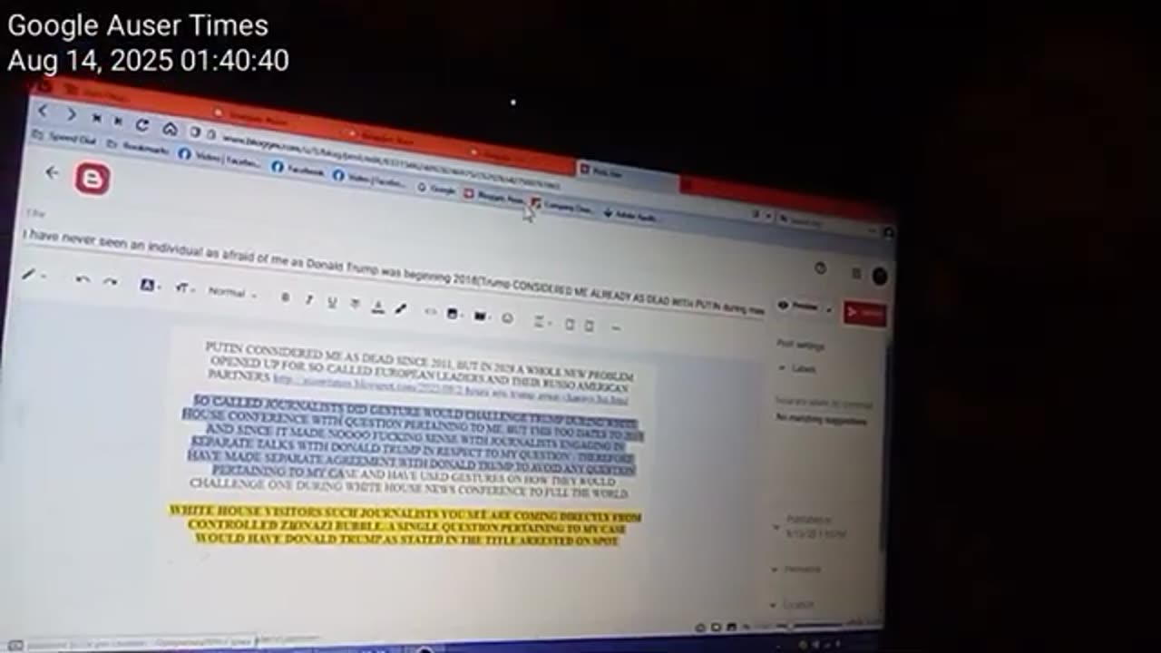 CYBERATTACK follows up on me once I expose Jewish Ashkenazi White House Moscow agenda