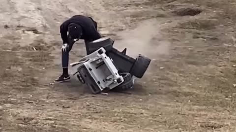 The Kart Broke In 2😂 #fails #failure #lol #lolmoments #funnyclips #funnyfails